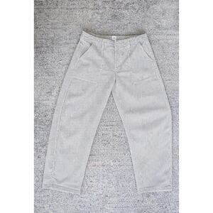 ❤️Gap Women's Sz 14 Mid-Rise Barrel Pants Navy & White Striped